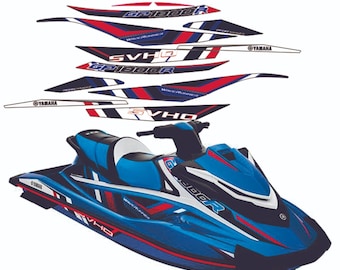 YAMAHA WAVERUNNER GP 1800r Svho 2020 Graphics /Decal / Sticker Kit Red & Blue