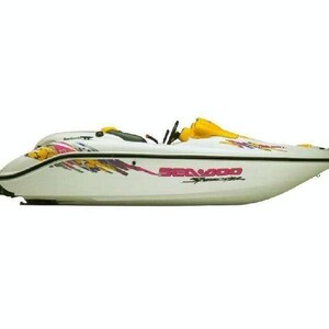 SEADOO SPEEDSTER 1996 GRAPHICS /decal / Sticker Kit purple, blue ,yellow image 3
