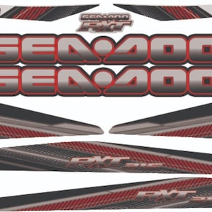 SEADOO RXT 215 2009 Graphics / Decal / Sticker Kit CUSTOM Red
