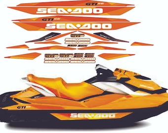 Buy AMR Racing Jet Ski Graphics Trim Kit Sticker Decal Compatible With Yamaha Wave Runner Xlt 1200 2001 2004 Design 1 Blue