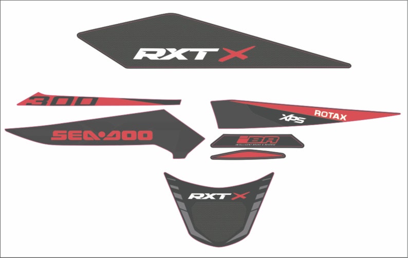 SEADOO RXT X 300 2018 Graphics / Decal / Sticker Kit image 2