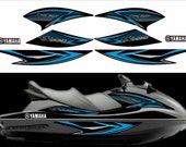 Custom Black Graphics / Decal Kit For SeaDoo XP 1996 – Sticker Kit, Made In USA
