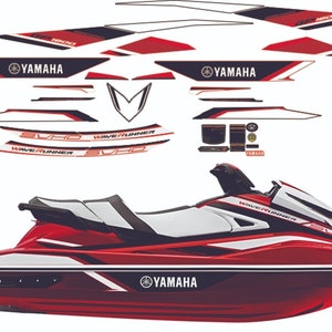 Yamaha Wave Runner GP 1800 Jet Ski Graphic Kit 2017 Street Star Red