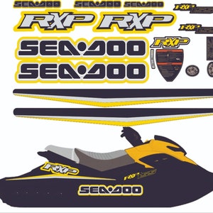 SEADOO RXP 155 2007 Graphics / Decal / Sticker Kit YELLOW image 1