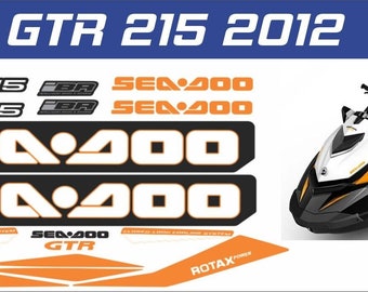 SEADOO GTR 215 2012 グラフィック / デカール / ステッカーキット オレンジ