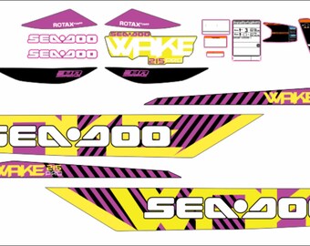 SEADOO WAKE 215  2016  Graphics / Decal / Sticker Kit PURPLE