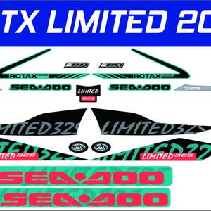 SEADOO GTX Limited 2018 Graphics / Decal / Sticker Kit image 1