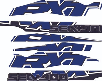 SEADOO RXT 215 2007 Graphics / Decal / Sticker Kit BLUE