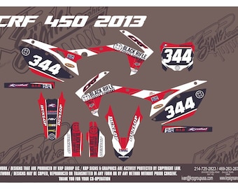 Honda crf 450 2013 graphics custom