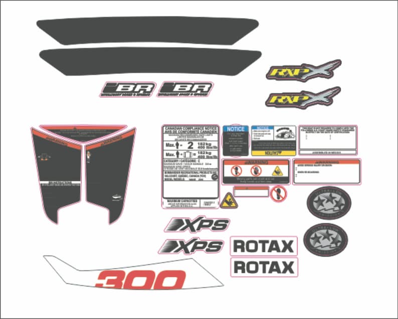 Kit de gráficos, calcomanías y pegatinas para SEADOO RXP X 300 2016 imagen 2