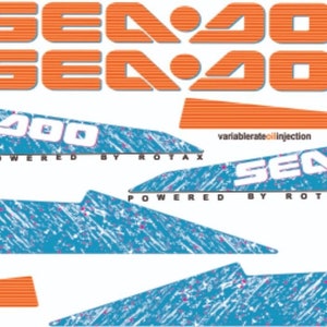 SEADOO SPi 1993 Graphics / Decal / Sticker Kit CUSTOM image 1