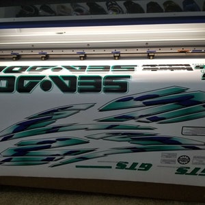 SEADOO GTS 2001 GRAPHIC / Decal / Sticker Decals image 2