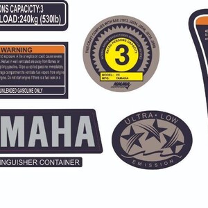 Waverunner VX Deluxe 2005 - 2009 Blue Graphics / Decal / Sticker Kit - UK