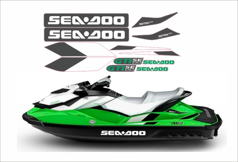 SEADOO GTI 130 SE 2014 Graphics / Decal / Sticker Kit image 1