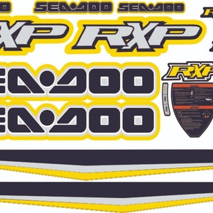 SEADOO RXP 155 2007 Graphics / Decal / Sticker Kit YELLOW image 2