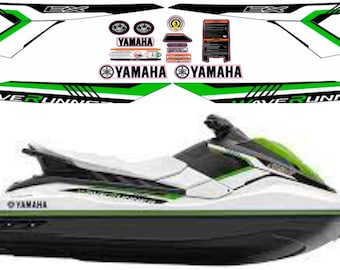 YAMAHA WAVERUNNER EX 2017 Graphics / Decal / Sticker Kit Custom Green