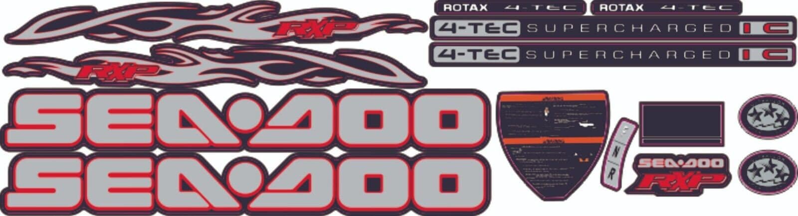 SEADOO RXP 215 2006 Graphics / Decal / Sticker Kit RED Custom - Etsy