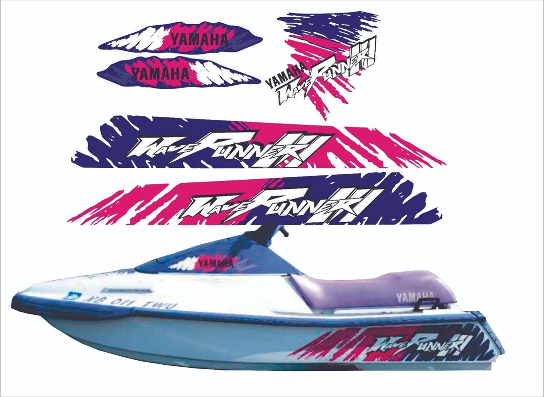 1995 Yamaha Waverunner GEN 3 Graphics Decal Sticker Kit - Blue