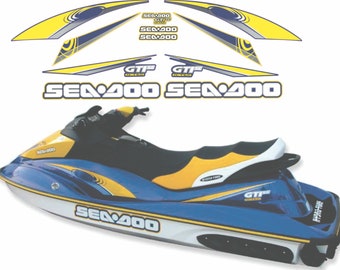 SEADOO GTI SE 2006 Graphics / Decal / Sticker Kit Blue