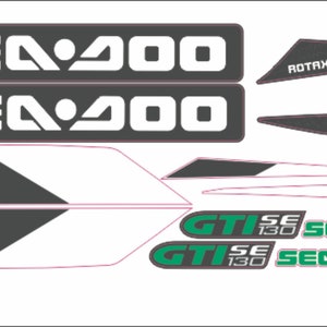 SEADOO GTI 130 SE 2014 Graphics / Decal / Sticker Kit image 2