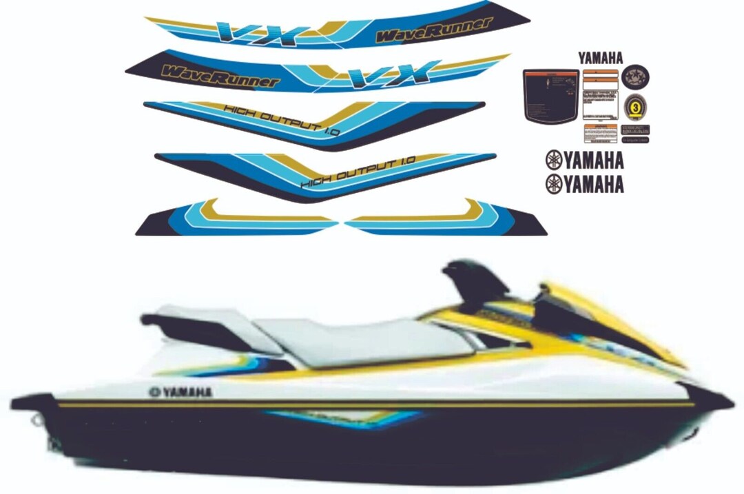 thumbnail image 2 of Yamaha Waverunner VX Deluxe 2010 Graphics / Decal / Sticker Kit - Made In USA 2 of 4