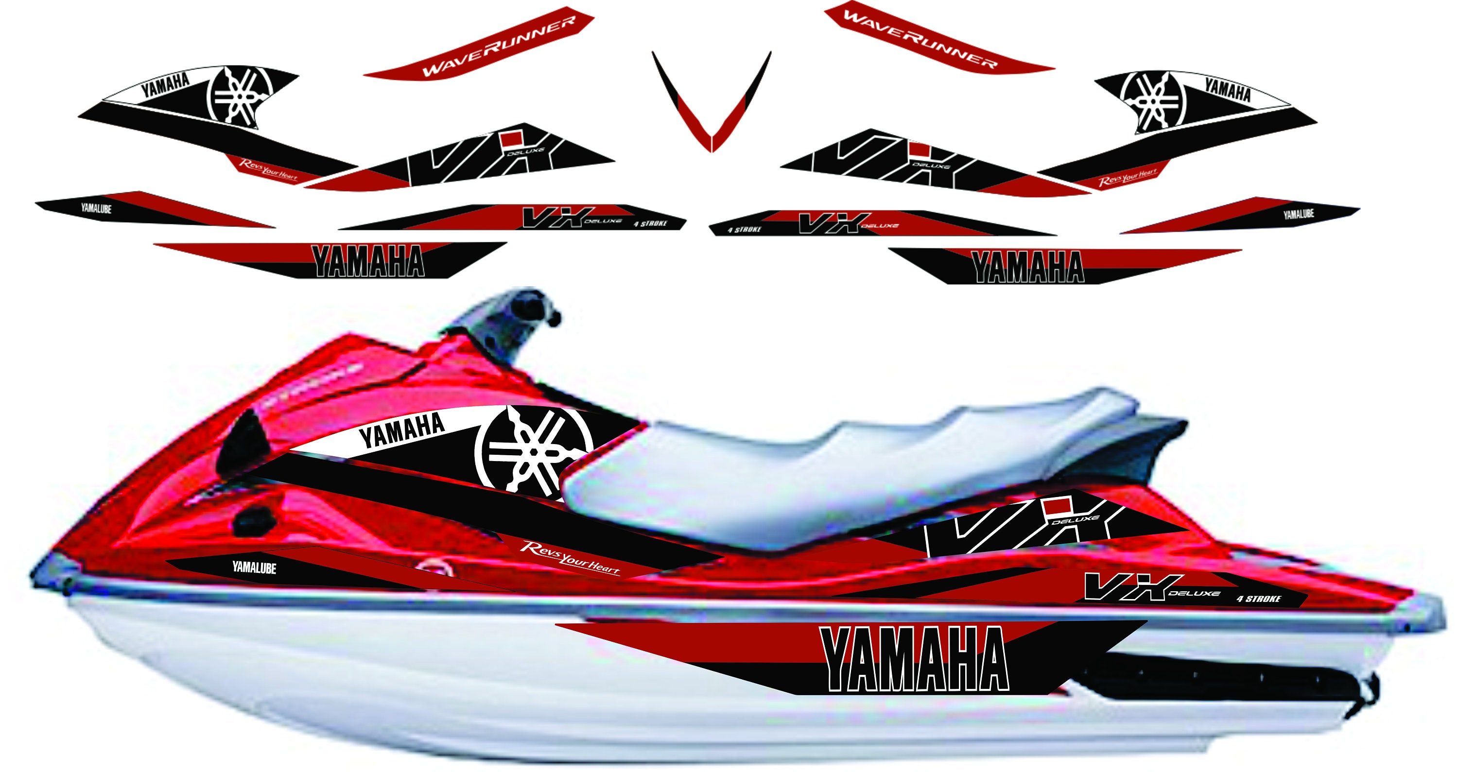 Yamaha Jet Ski Red