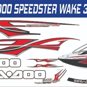 SEADOO SPEEDSTER WAKE 2006 310 Hp Graphics / Decal / Sticker Kit image 1