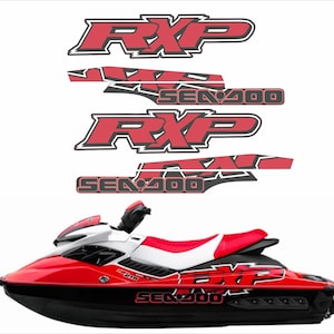 SEADOO RXP 215 2007 Grafik / Dekal / Klistermärkessats RÖD bild 1