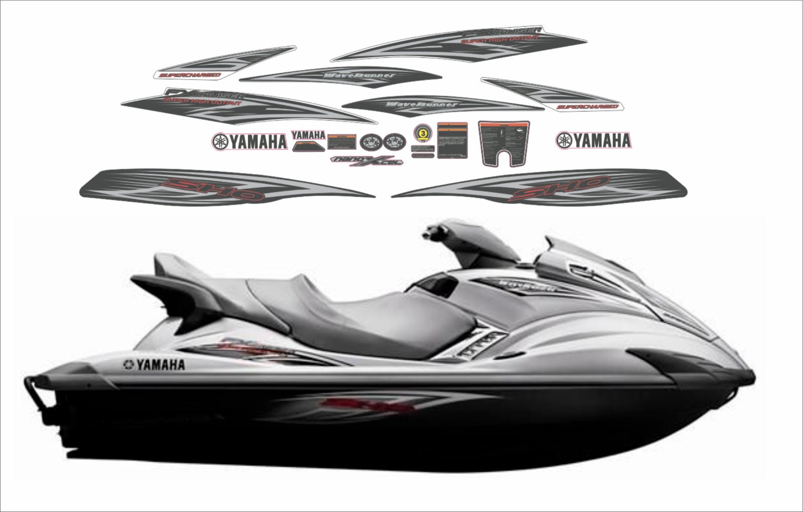 YAMAHA WAVERUNNER FX Cruiser Sho 2010 Graphics / Decal YAMAHA WAVERUNNER FX Cruiser Sho 2010 Graphics / Decal