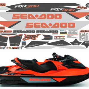 SEADOO RXT X 300 2016 Graphics / Decal / Sticker Red & Black