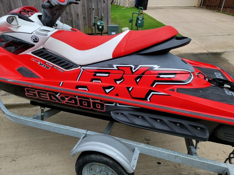 SEADOO RXP 215 2007 Grafik / Dekal / Klistermärkessats RÖD bild 7