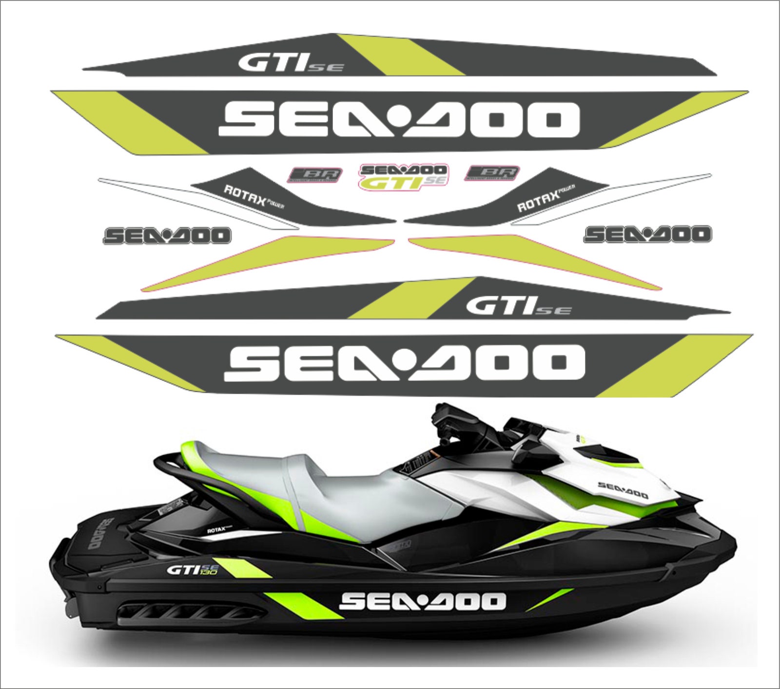 SEADOO GTI  SE 2017 Graphics / Decal / Sticker Kit