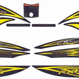 Waverunner FX Cruiser HO 2006 Yellow Graphics / Decal / Sticker Kit