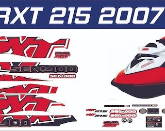 SEADOO RXT 215 2007 Graphics / Decal / Sticker Kit RED