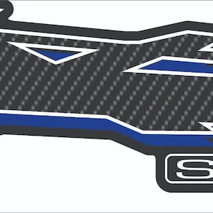 Kit de gráficos, calcomanías y pegatinas para SEADOO GTX 2003 en negro y azul imagen 2