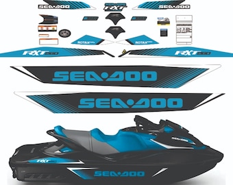 SEADOO RXT 260 2017 Graphics / Decal / Sticker Kit Custom blue
