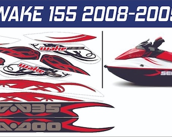 SEADOO WAKE 155 2008-2009 Graphics / Decal / Sticker Kit