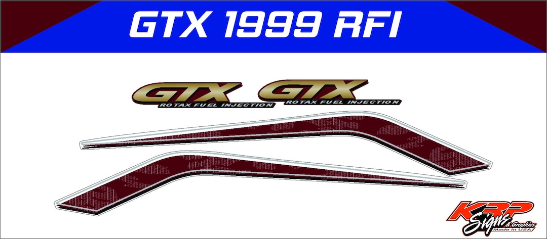 Sticker For Rfi Seadoo GTX RFI 1999 Side Decal Graphics / Decal / Sticker Kit - Etsy