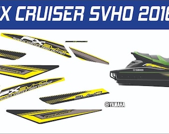 YAMAHA WAVERUNNER FX Cruiser Svho 2016 Graphics / Decal / Sticker Kit Yellow