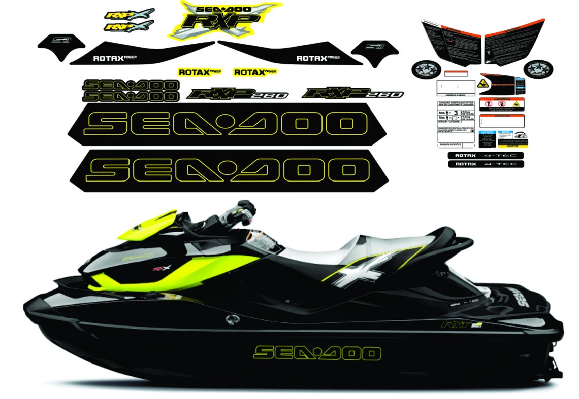 Seadoo RXP-X 260 2013 Graphics / Decal / Sticker Kit - Etsy