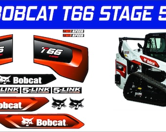 Juego de calcomanías de vinilo BOBCAT T66 Etapa 5