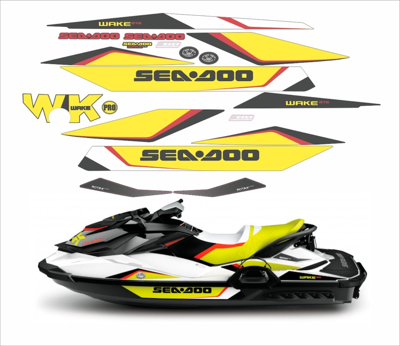 Kit adesivi/grafiche/decalcomanie SEADOO WAKE PRO 215 2015 immagine 1