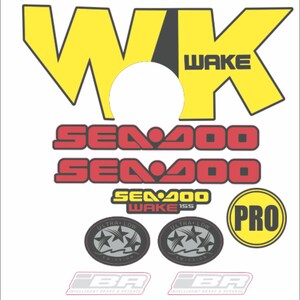 Kit adesivi/grafiche/decalcomanie SEADOO WAKE PRO 215 2015 immagine 2
