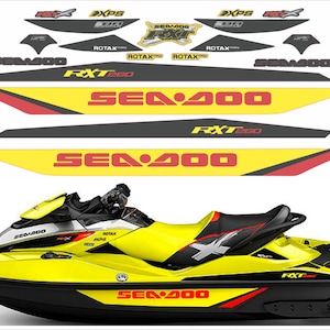 SEADOO RXT X 260 2015 Graphics / Decal / Sticker Kit Yellow