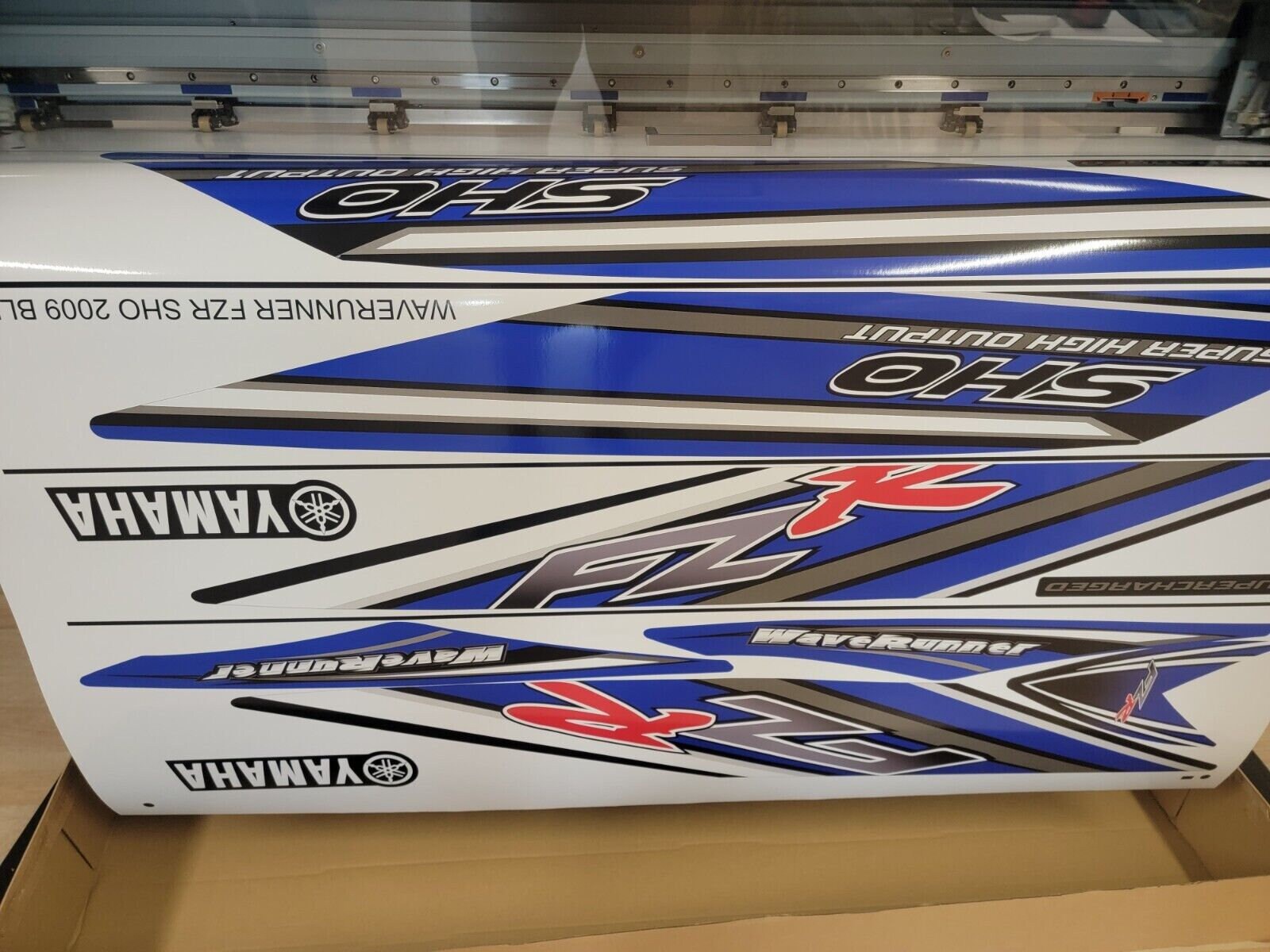 YAMAHA WAVERUNNER FZR Sho 2009 Graphics / Decal / Sticker Kit Blue
