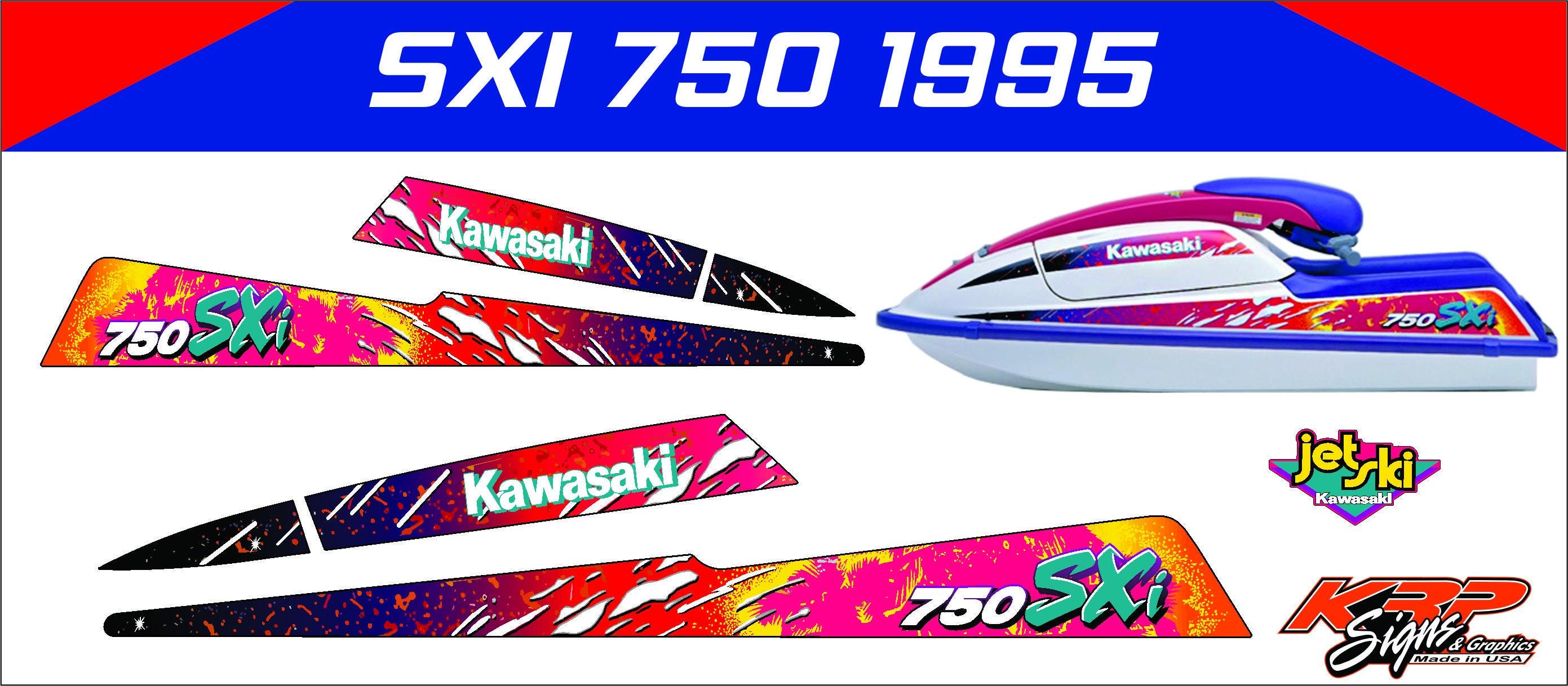 Kawasaki SXI 750 1999 Graphics / Decal / Sticker Kit - Etsy