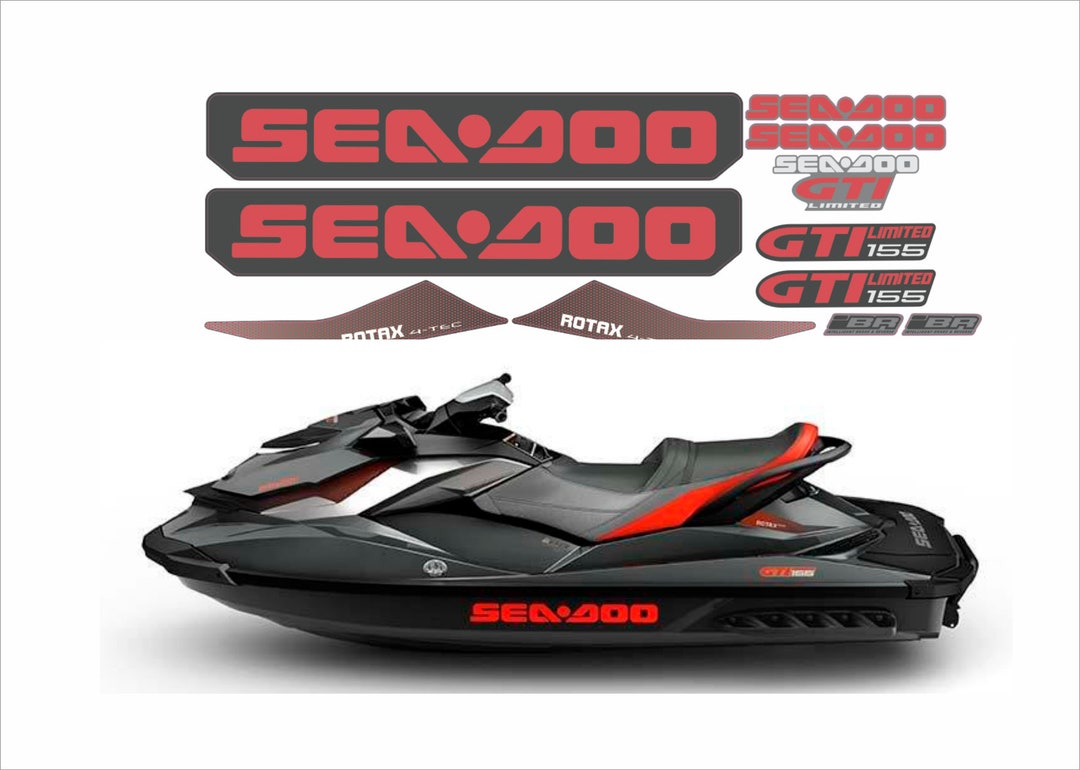 SEADOO GTI LIMITED 2013 Graphics / Decal / Sticker Kit - Etsy