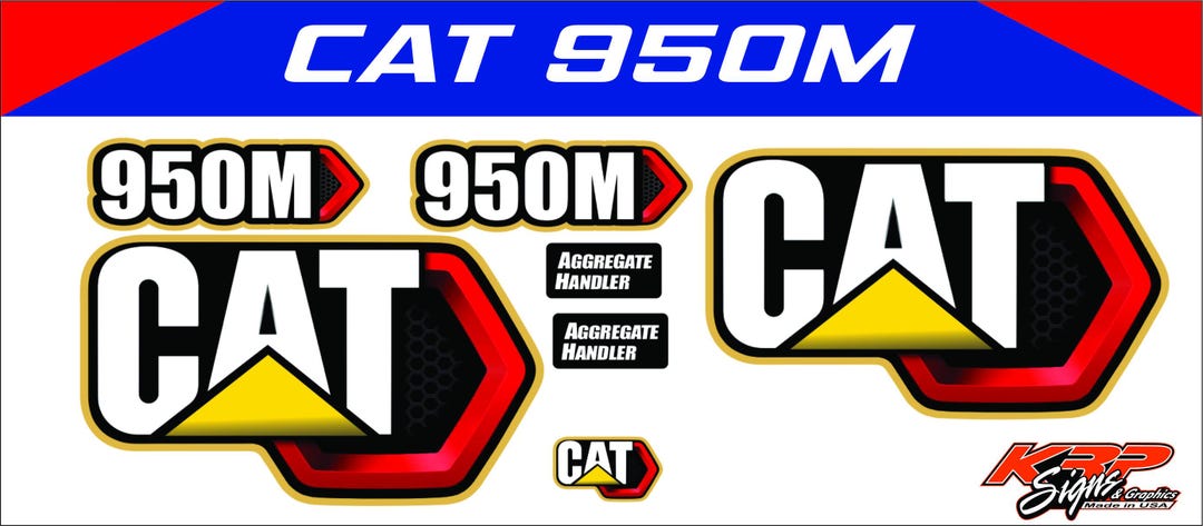 CAT 950 M Wheel Loader Vinyl Decal Set - Etsy
