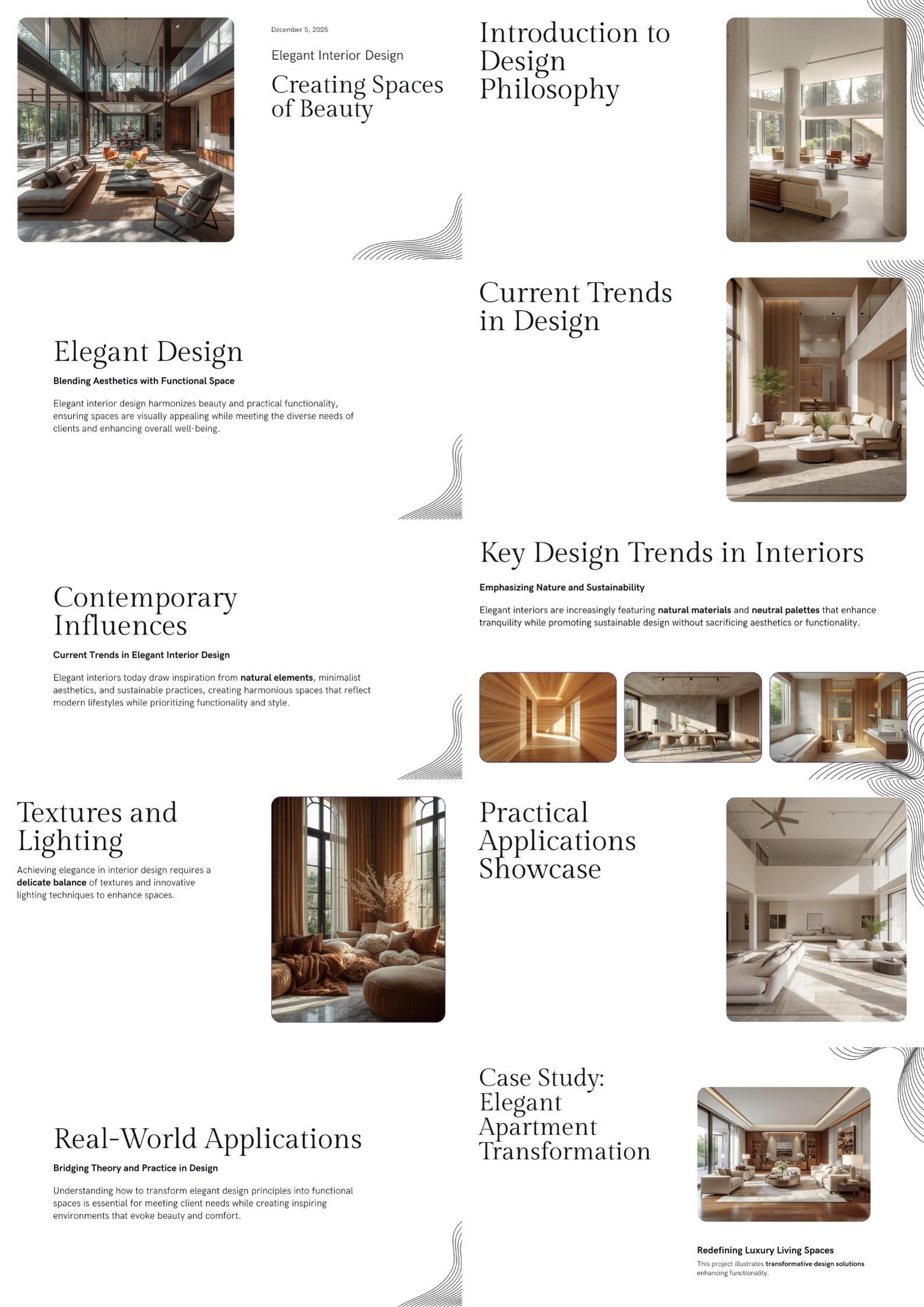 Interior Designer Presentation Template Canva | Client Pitch Deck ...