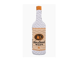 Tequilaflaska broderad fil bartema presentcocktail servettset hushållsartiklar linneservett